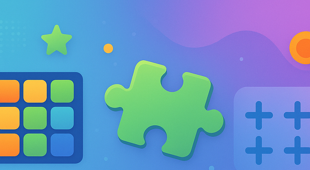 Collection of various puzzle games